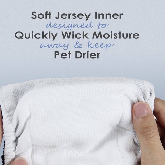 NWT wegreeco Washable Male Dog Belly Band Pack of 2 in Gray and Black - Picture 6 of 7